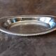 Large oval metal platter