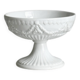 Decorated white porcelain cup