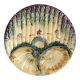 Large asparagus plate barbotine Onnaing / Wasmuel