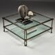 Table basse en verre vintage