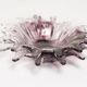 Pair of decorative plates/glasses in light purple vintage glass, Italy, 1960s