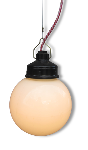 Suspension boule de verre
