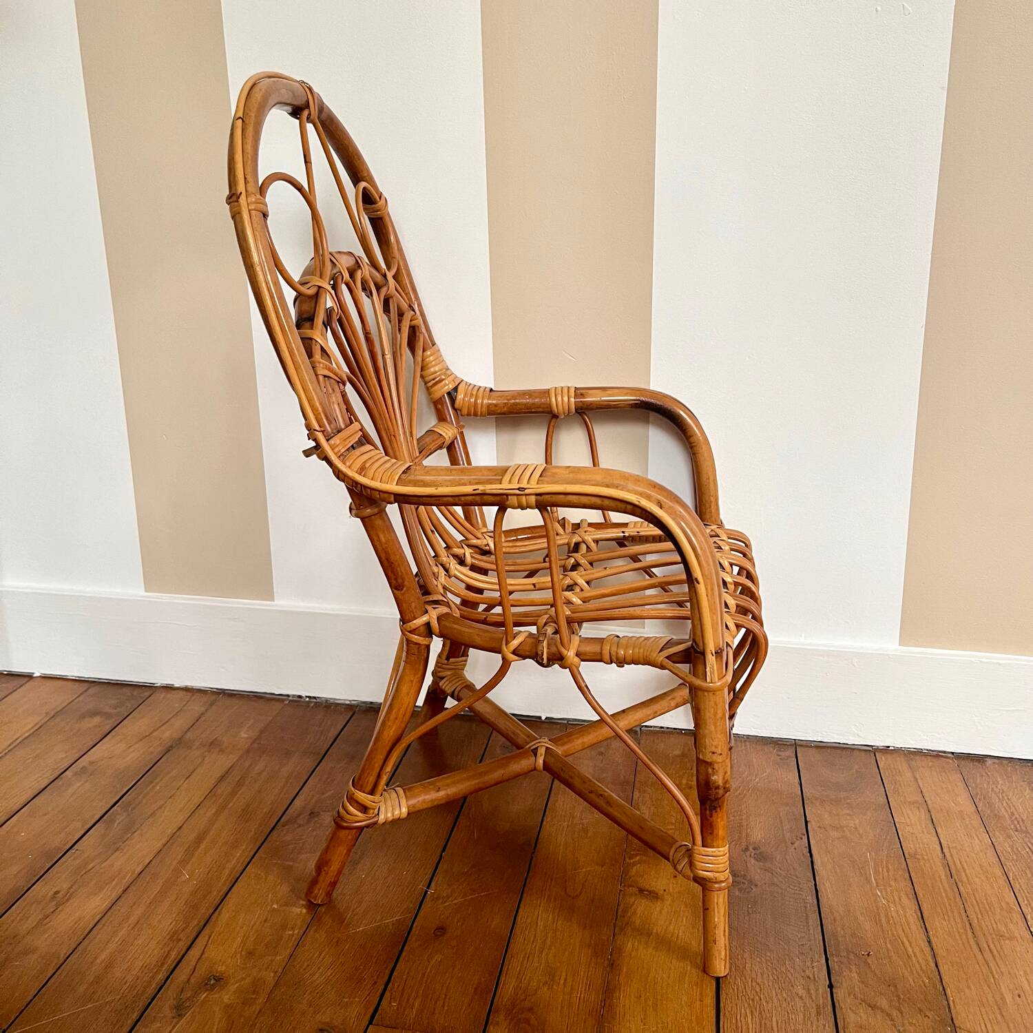 Rattan armchair for children