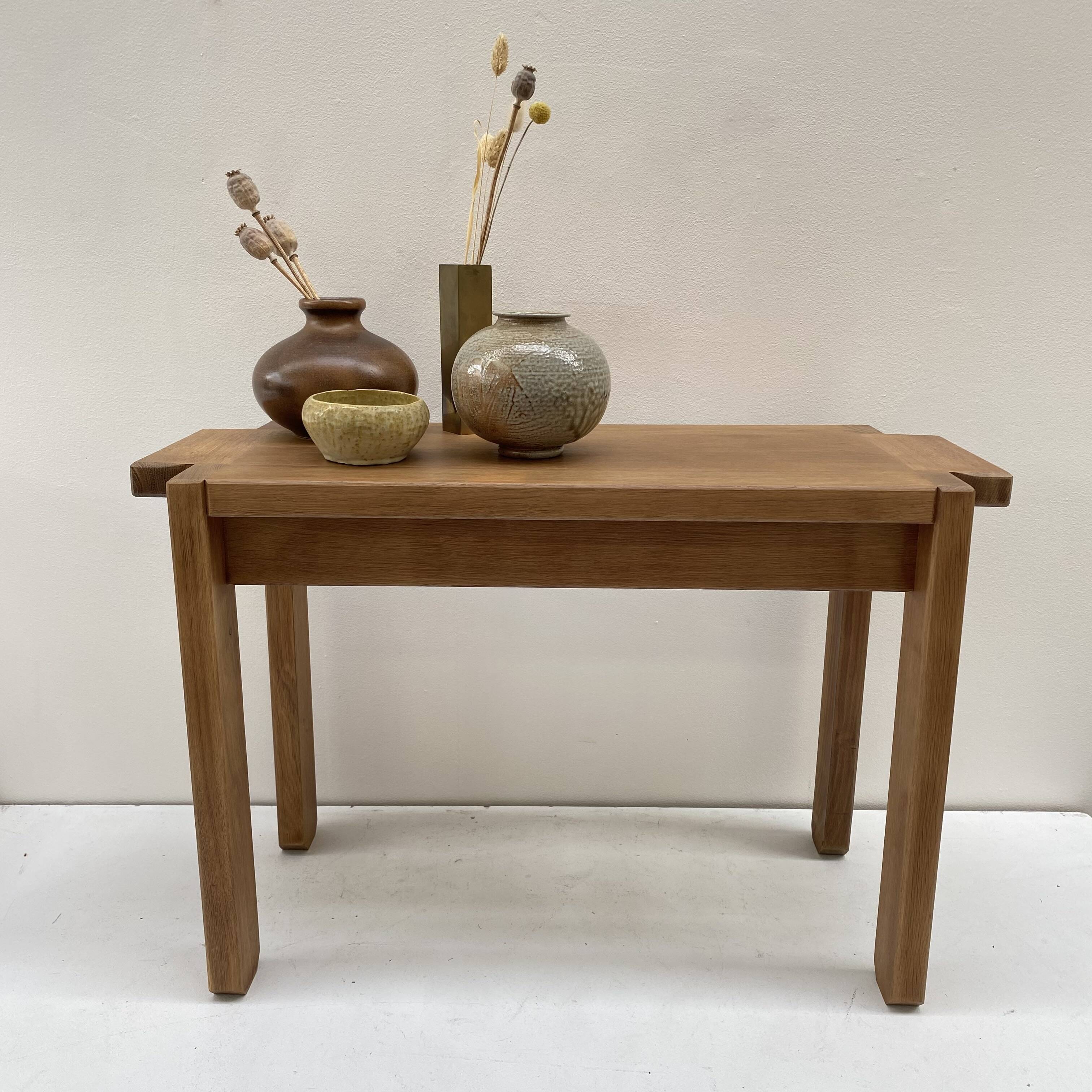 Petit banc en chêne de style art déco