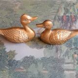 Couple of brass ducks