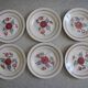 6 vintage Céranord St Amand flat plates from the 50s