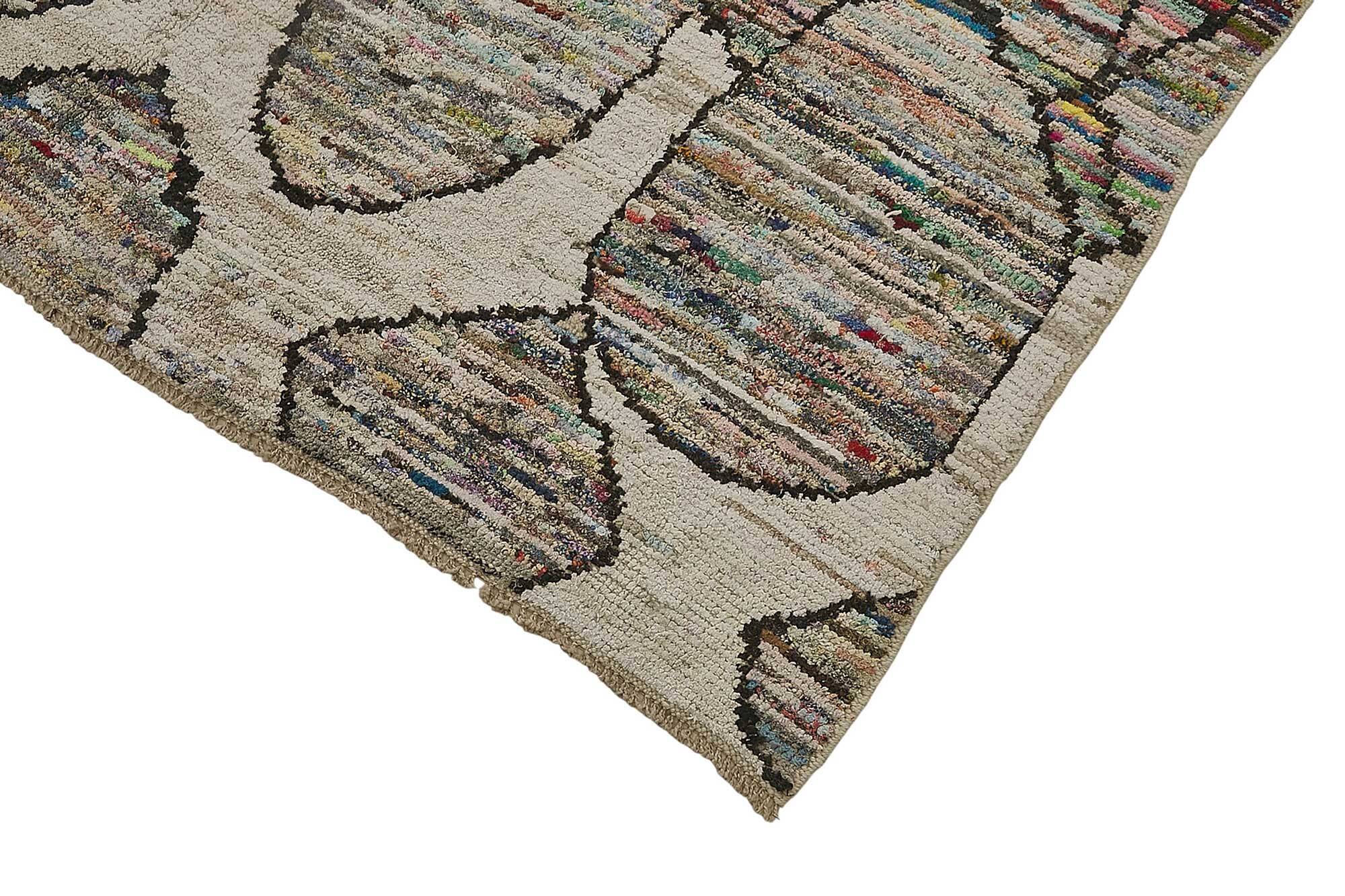 Handwoven Turkish Recycled Boho Rug 226 cm x 330 cm