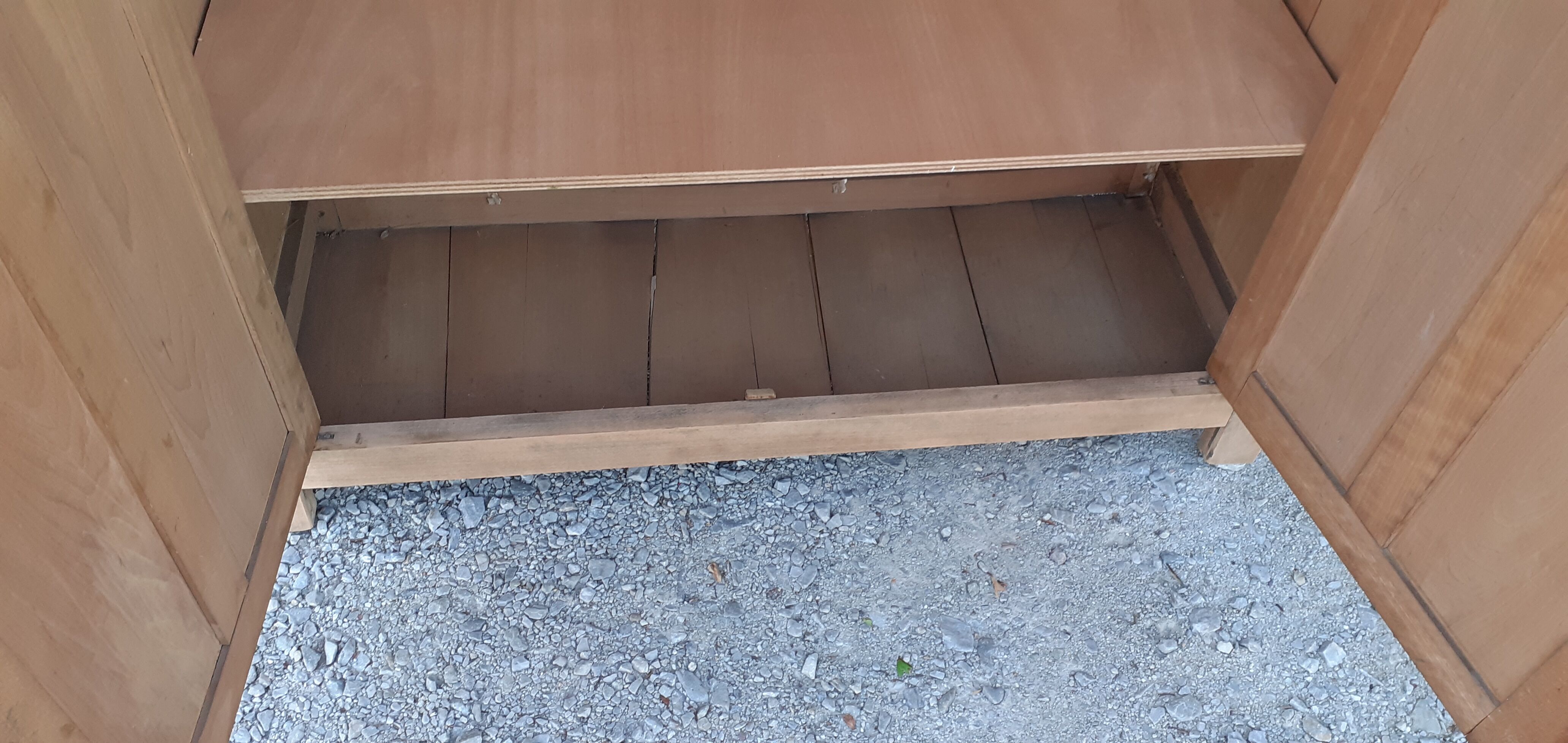 Parisian wardrobe 2 doors in oak raw wood