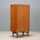 Vintage walnut veneer commode, design, Italy, 1950s