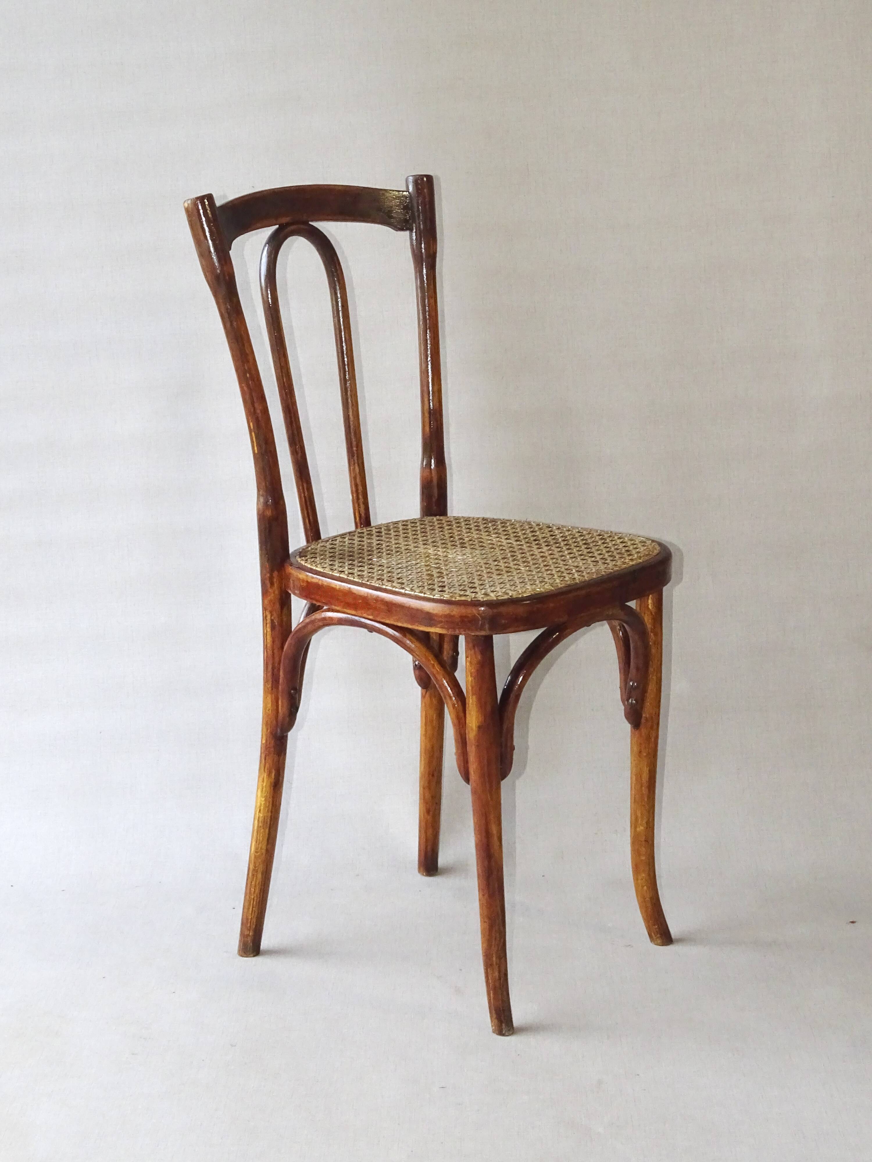 Set of 2 chairs bistrot type 56 circa 1925
