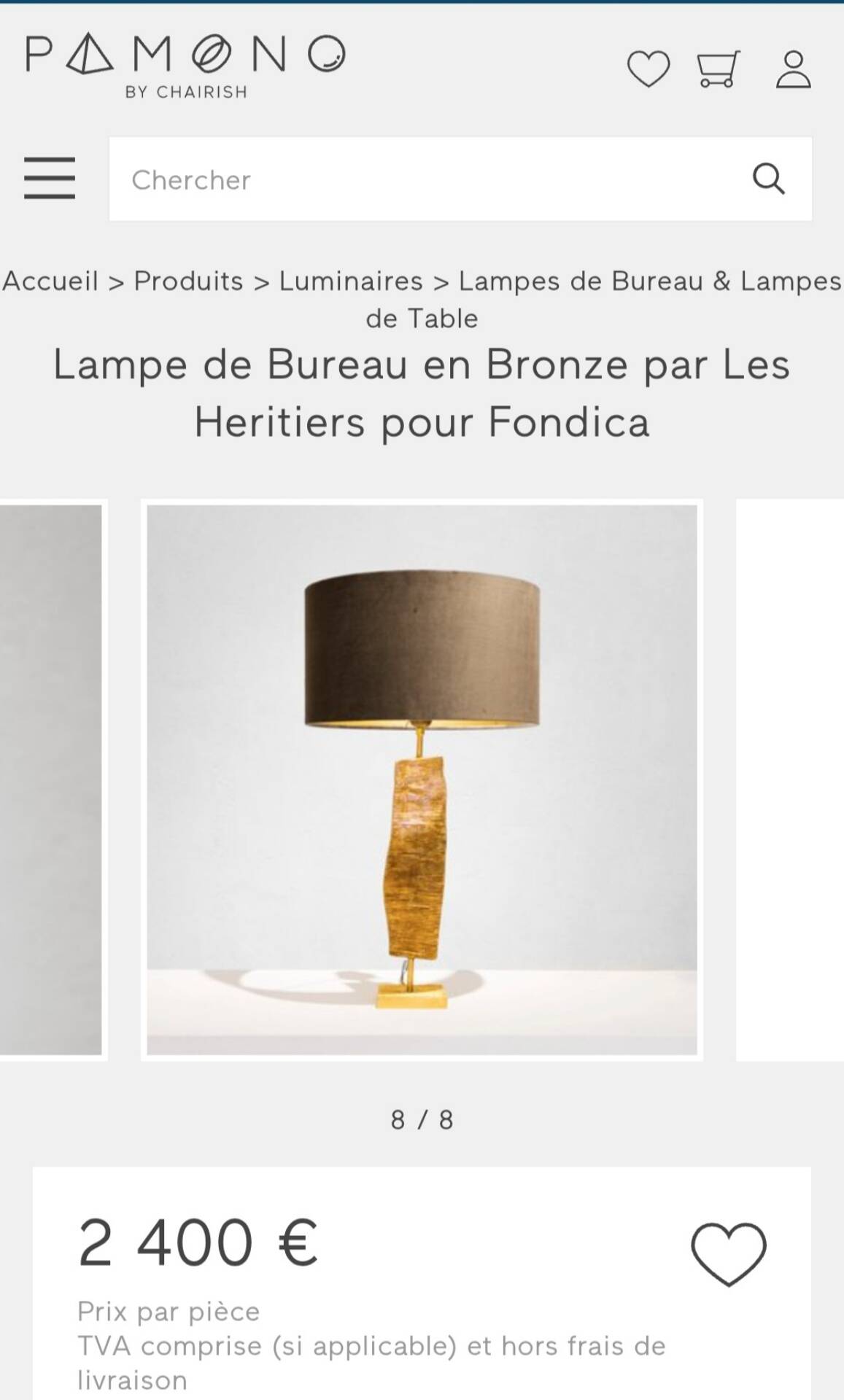 Lampe de Bureau les Héritiers pour Fondica