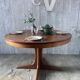 Table ronde extensible vintage