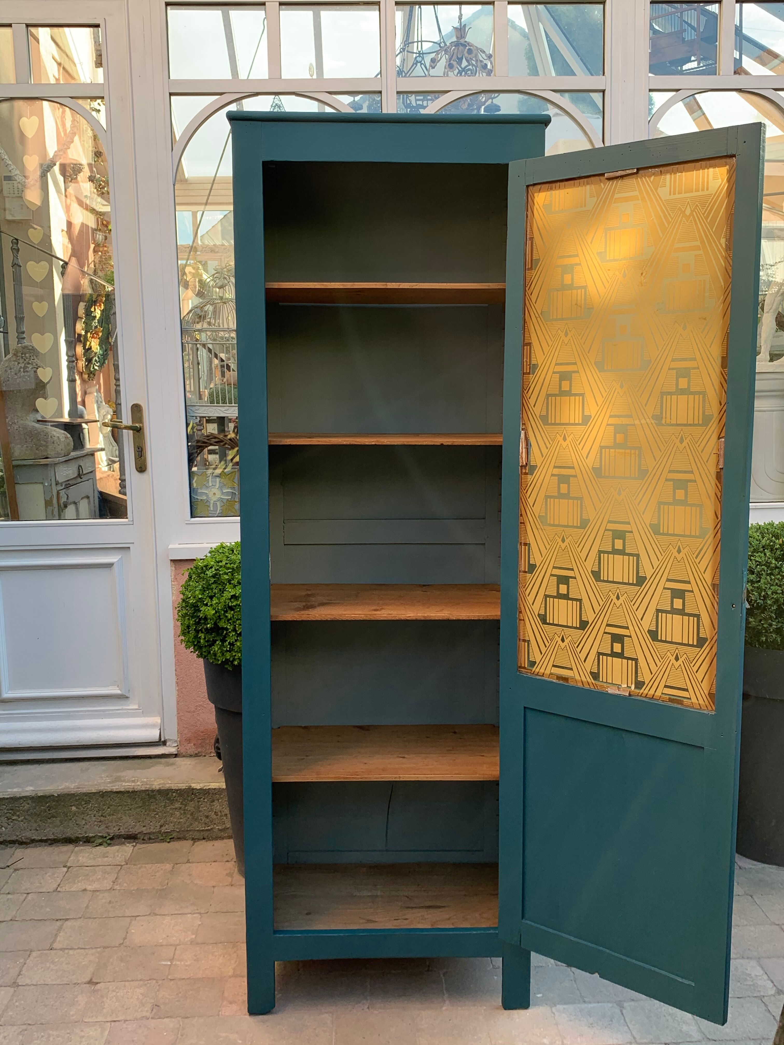 Art Deco glass Parisian wardrobe