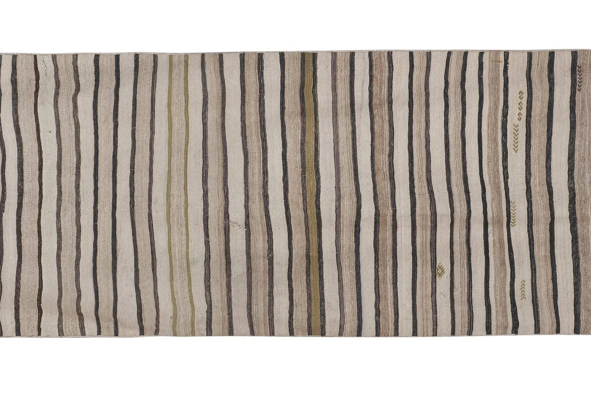 Vintage Turkish hallway rug 110x281 cm