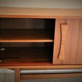 Scandinavian teak and teak veneer sideboard