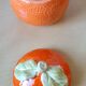 Pot en céramique orange