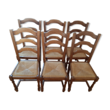 Chaises en chêne