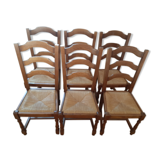 Chaises en chêne