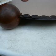 Mirror tray orange 3 feet ball wood 40 years