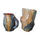 Duo de céramiques "bois" de Vallauris