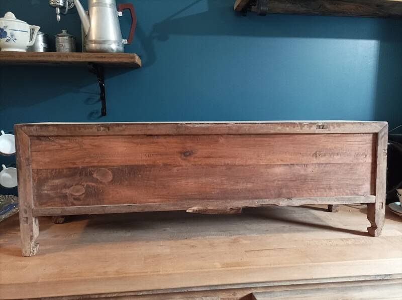 Furniture with drawers on solid wood air-gummed desk