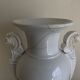XXL white lion head neo-classical amphora vase from the Empire Consulate.