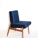 Ensemble de fauteuils en velours bleu