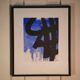 Abstract painting "Homage to Pierre Soulages" by Lucien Vignolle