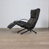 P40 Lounge Chair By Osvaldo Borsani For Tecno In Original Leather, Italy 1960s