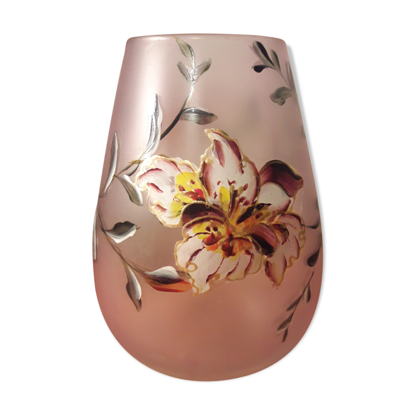Opaque glass vase