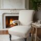 Napoleon III crapaud armchair with a reclined backrest