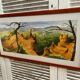 Old painting jean laville st germain roussillon + wooden frame