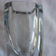 Crystal vase bluish Scandinavian burning birds