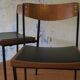 Paire de chaises empilables en teck et fer, années 1960