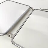 Triptych barber mirror 70x28cm