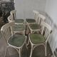 Set de 6 chaises bistrot blanches