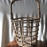 Rattan sewing basket