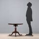 Petite table ancienne en noyer à plateau rond, Royaume-Uni, XIXe siècle