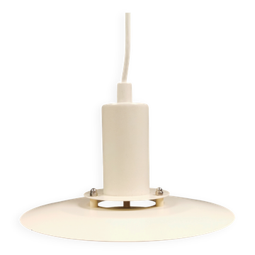 Une lampe suspendue minimaliste blanche de Lyfa Danemark, années 1980.