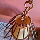 Vintage rattan pendant light