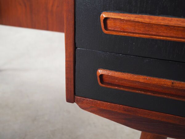 Bureau en teck, design danois, années 1970, fabricant : AP Møbler Svenstrup