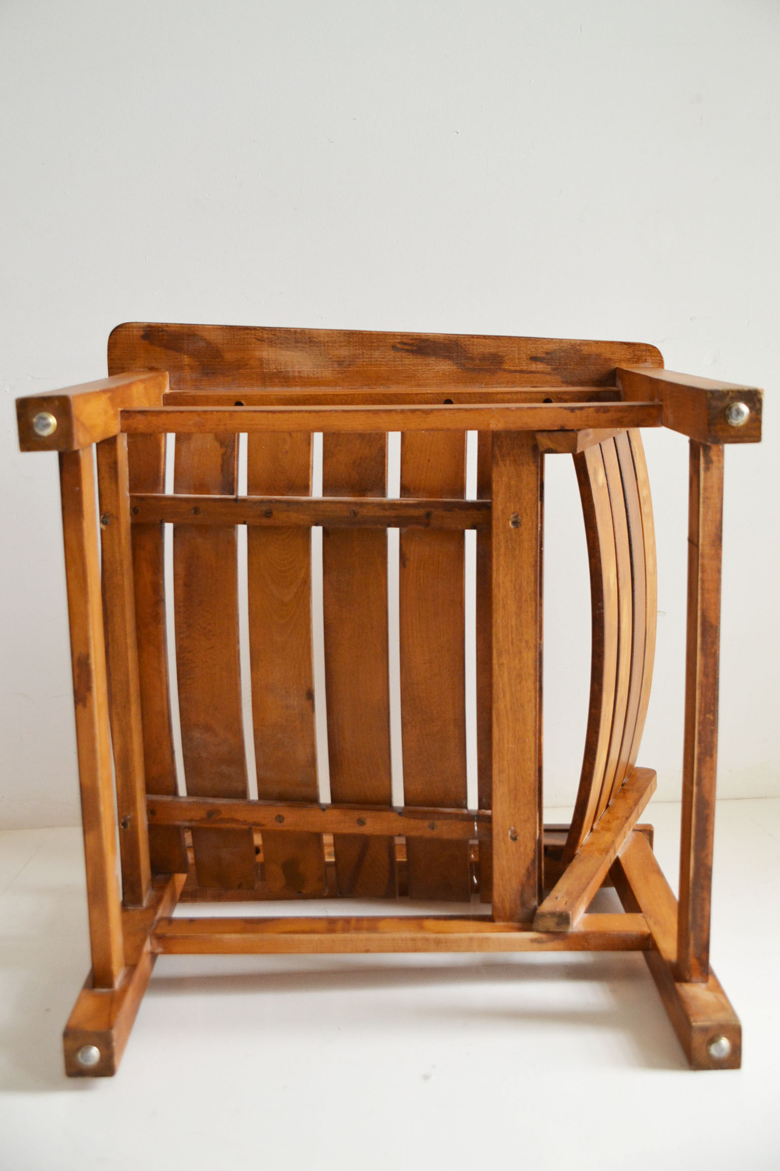 Massive wooden chair 1970