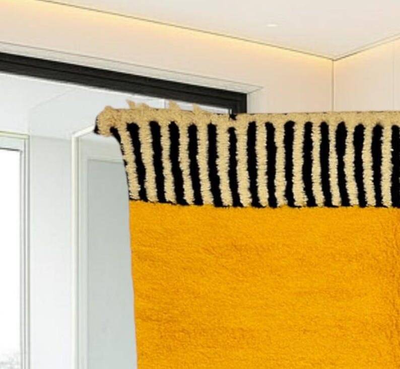 Tapis en laine pure fait main traditionnelle taille 1,4/2,6 m