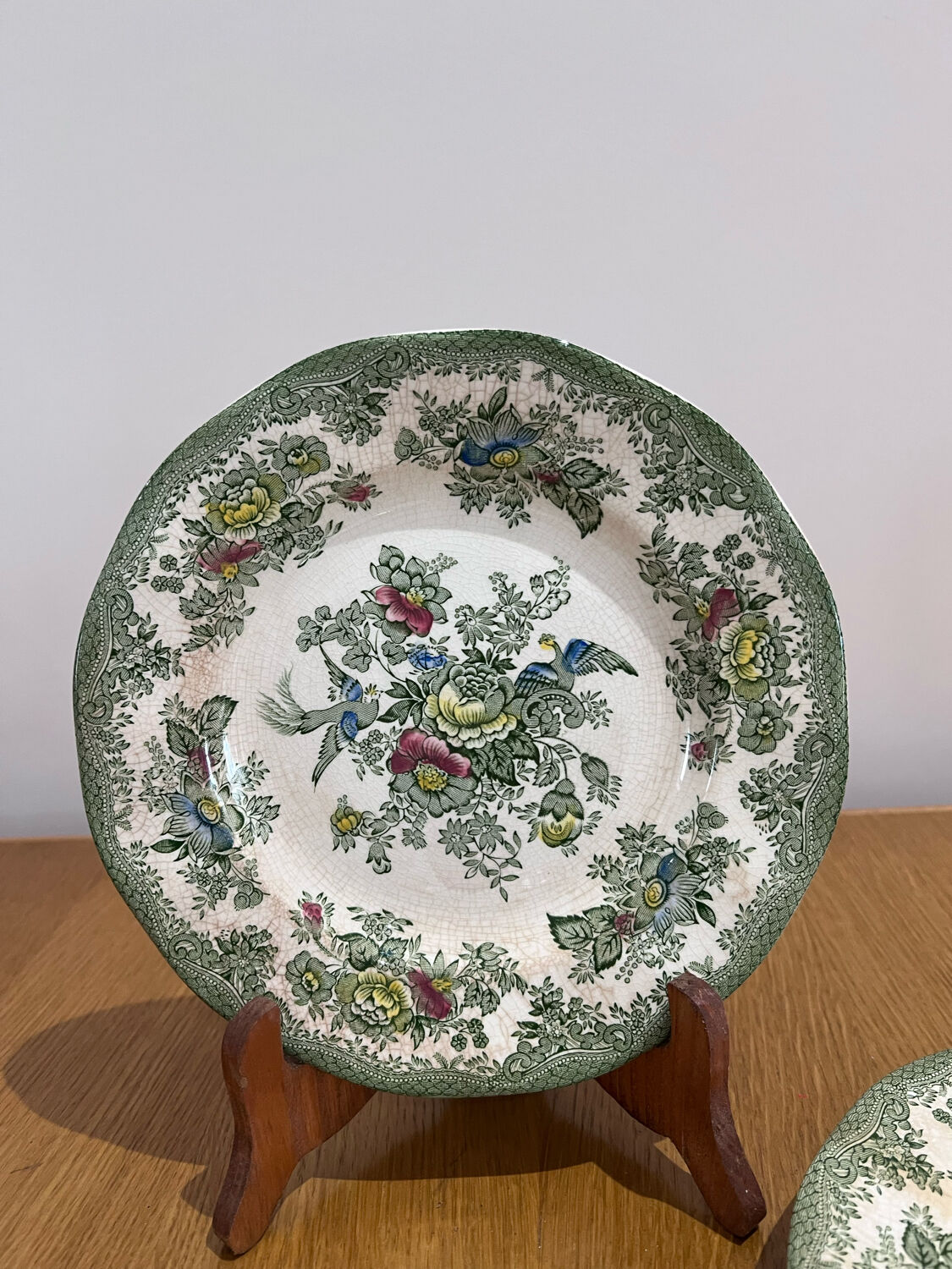 5 dessert plates enough oriental phesants