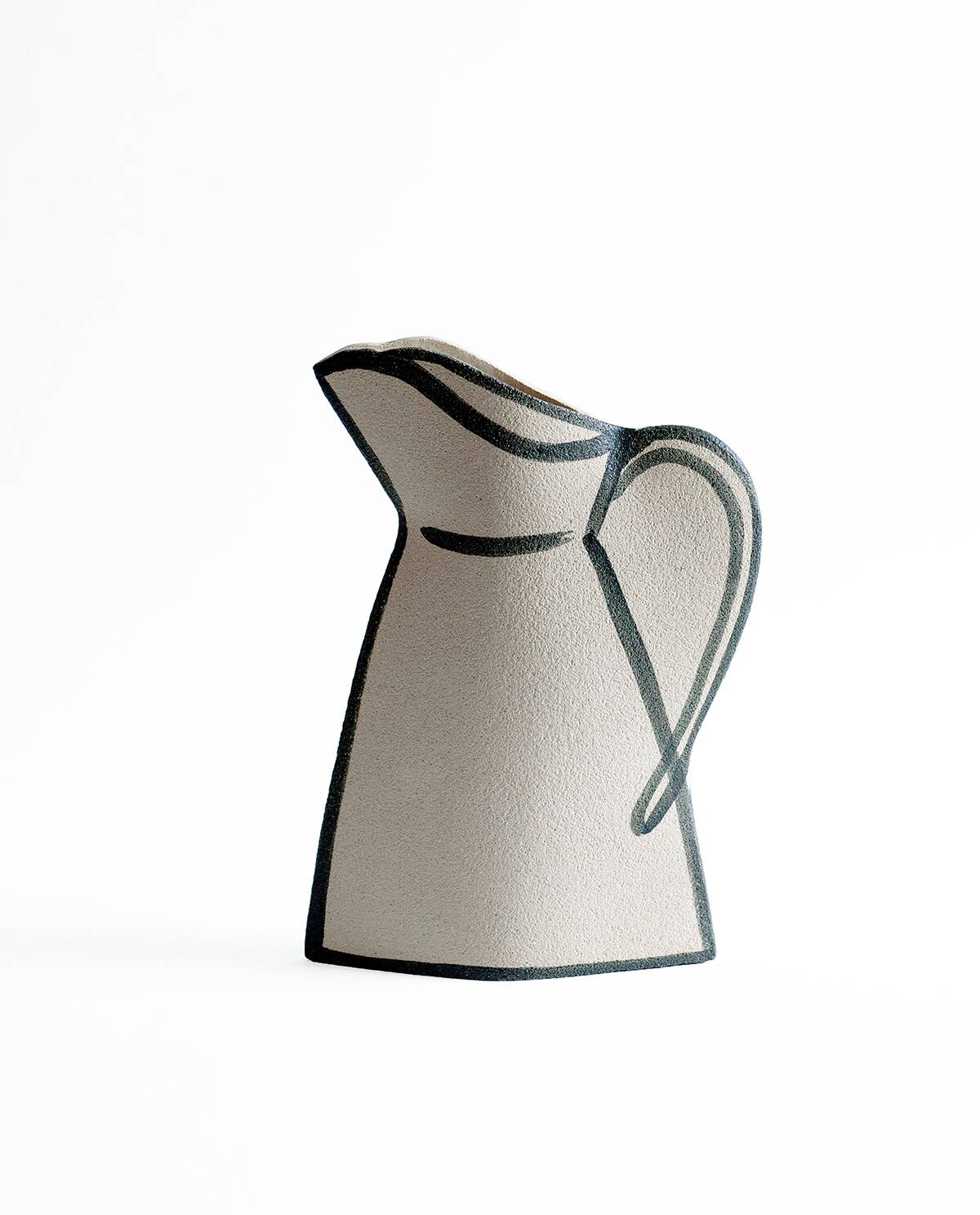 Ceramic Vase 'Morandi Pitcher - Black'