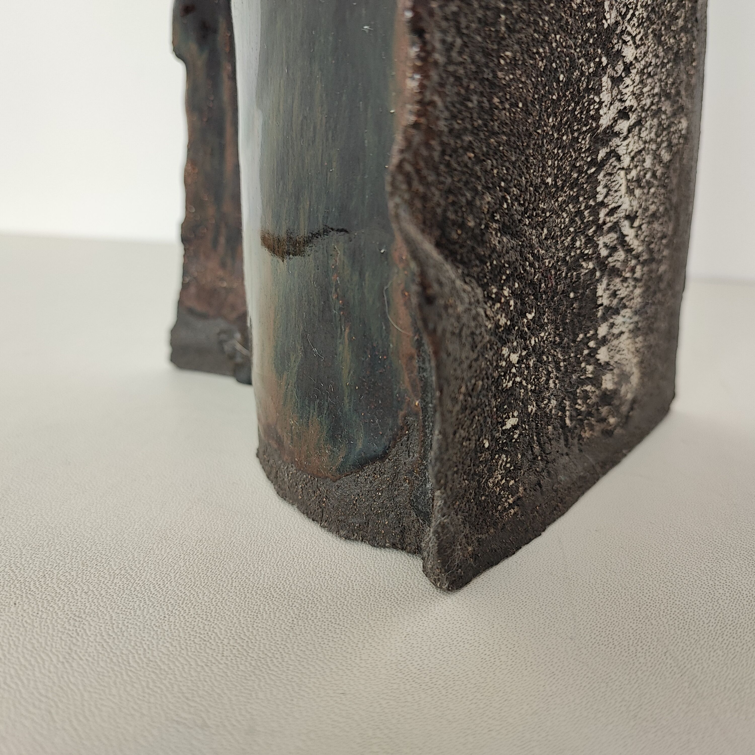 "Brutalist" ceramic vase