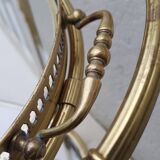 Oval brass serving table