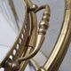 Oval brass serving table