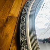 Grand miroir ancien ovale