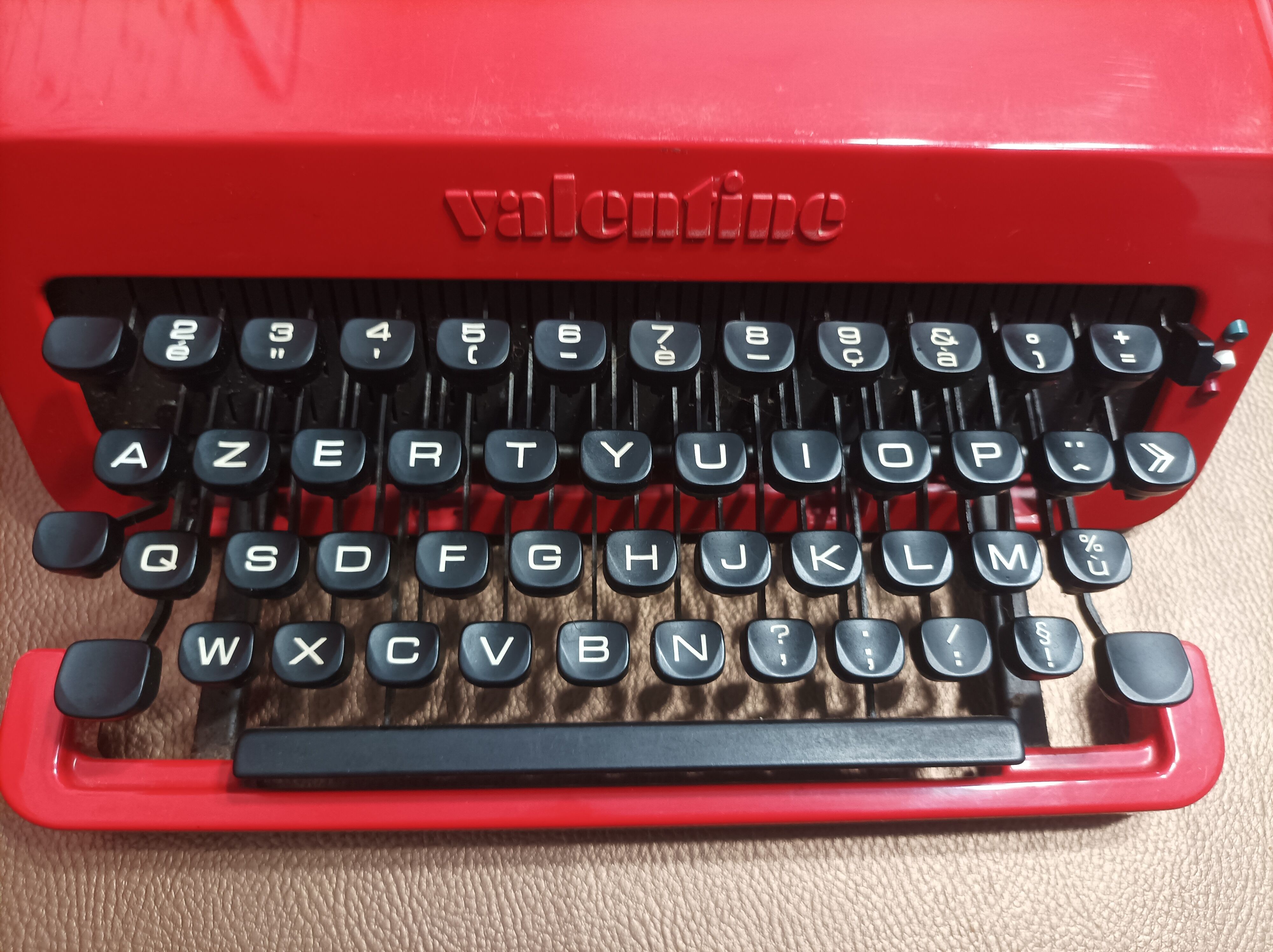 Valentine model typewriter by Ettore Sottsass for Olivetti